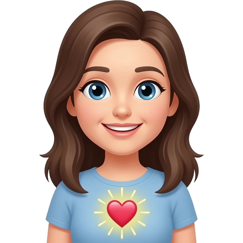 하트 뿅뿅 행복한 여성 emoji