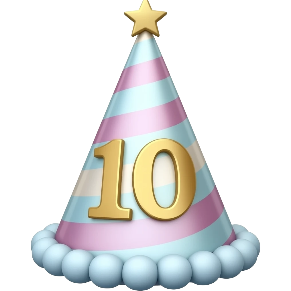10TH BIRTHDAY HAT emoji