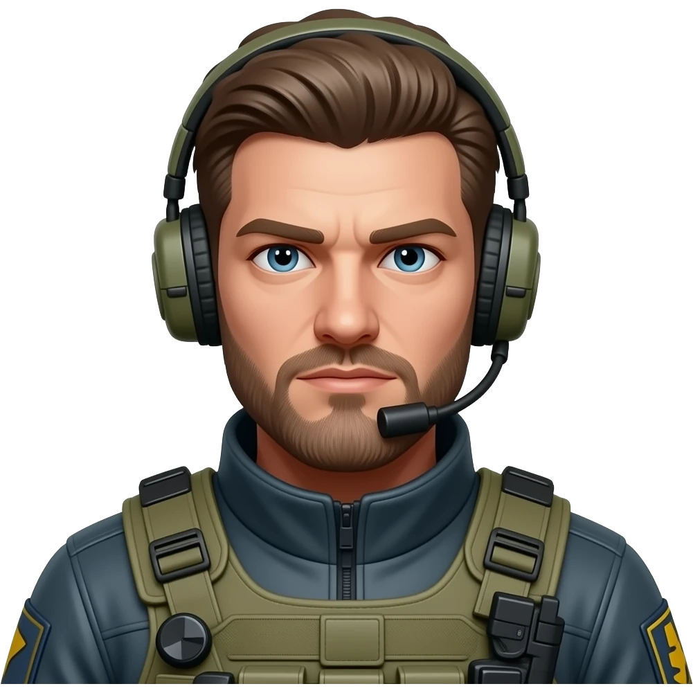 High detailed sniper emoji