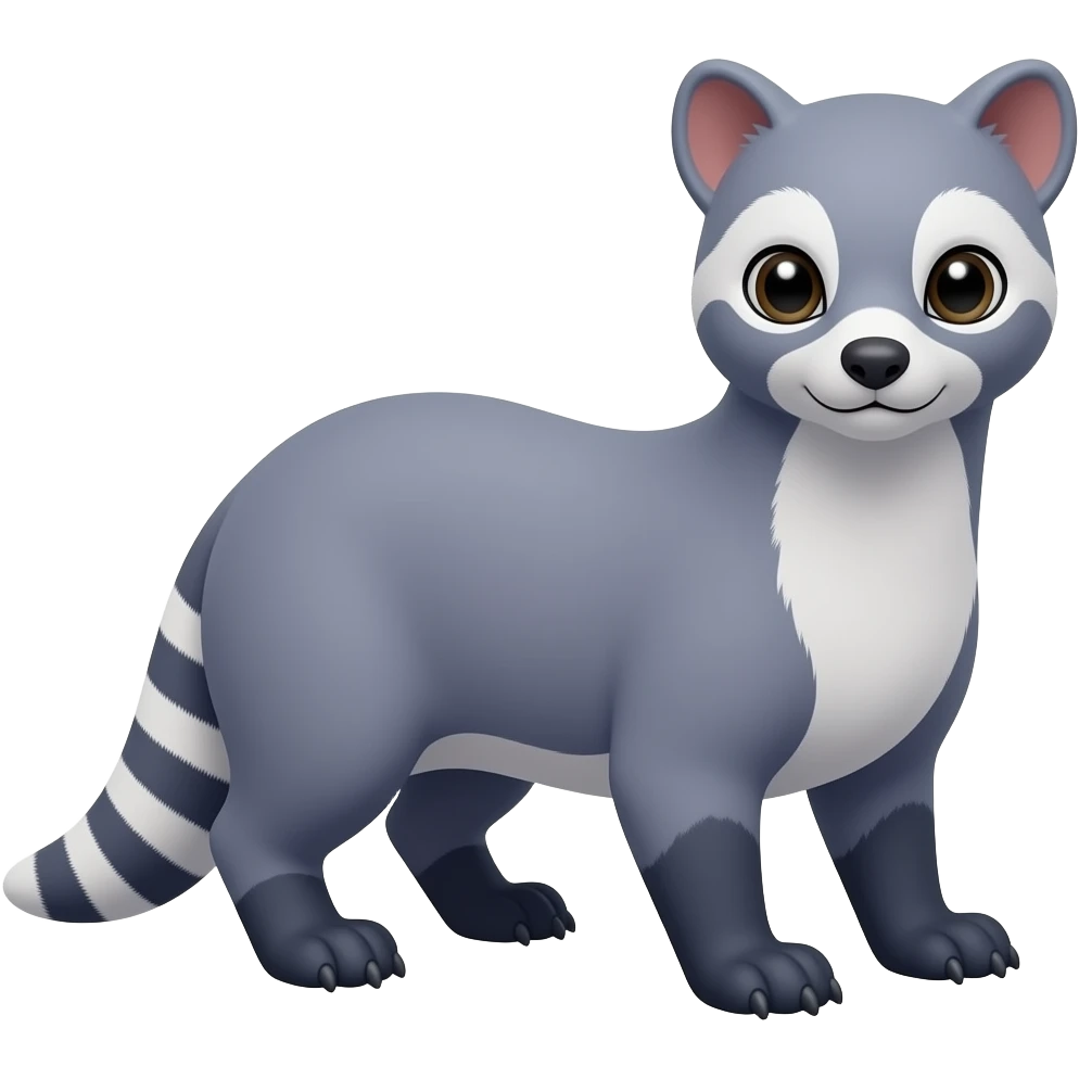 Blue civet-Felid-mustelid-creature emoji