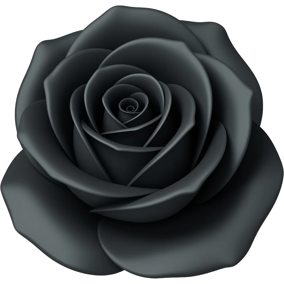 Black rose emoji