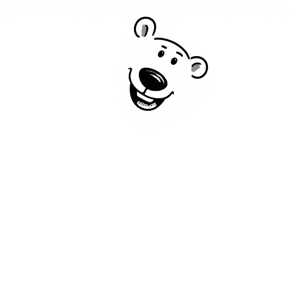freaky polar bear emoji