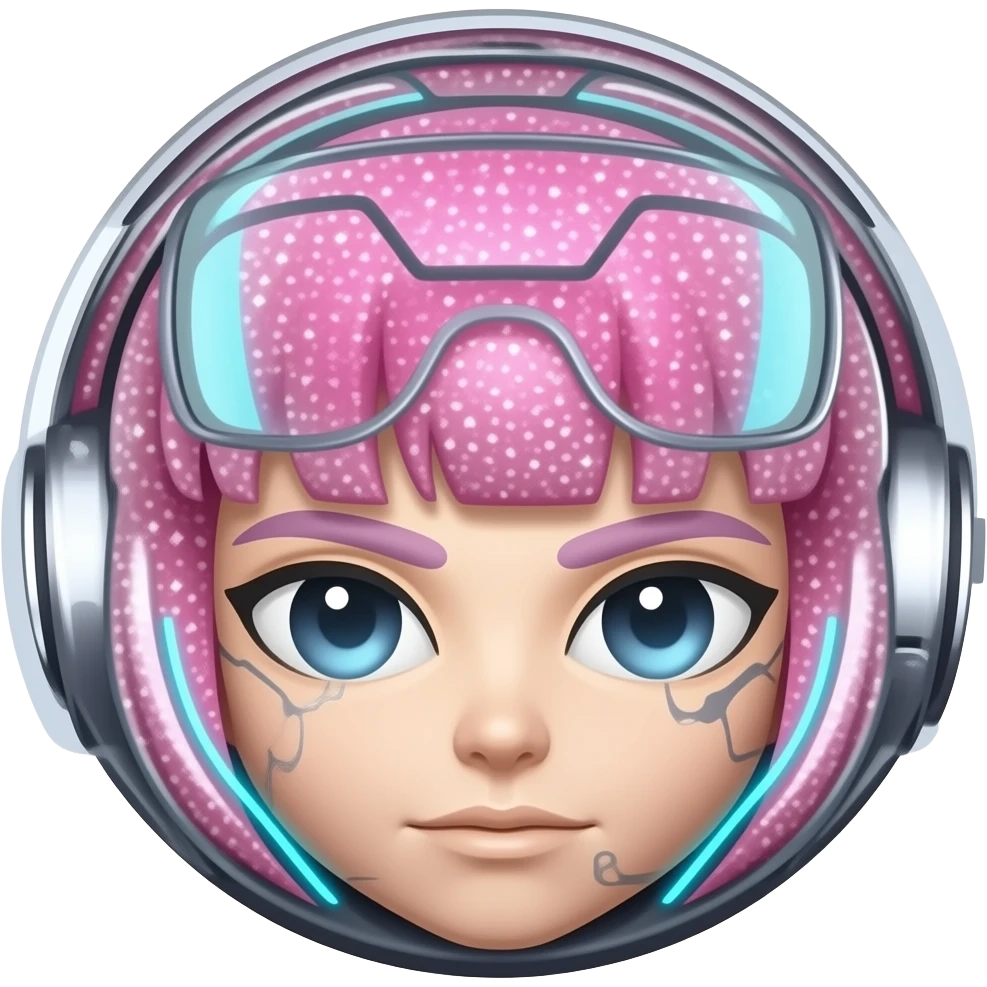 emojis com glitter pin cyberpunk emoji