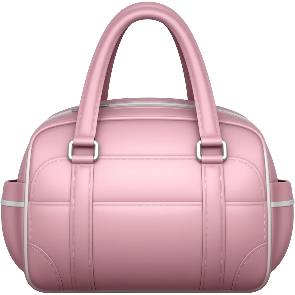 light pink gym tote bag emoji