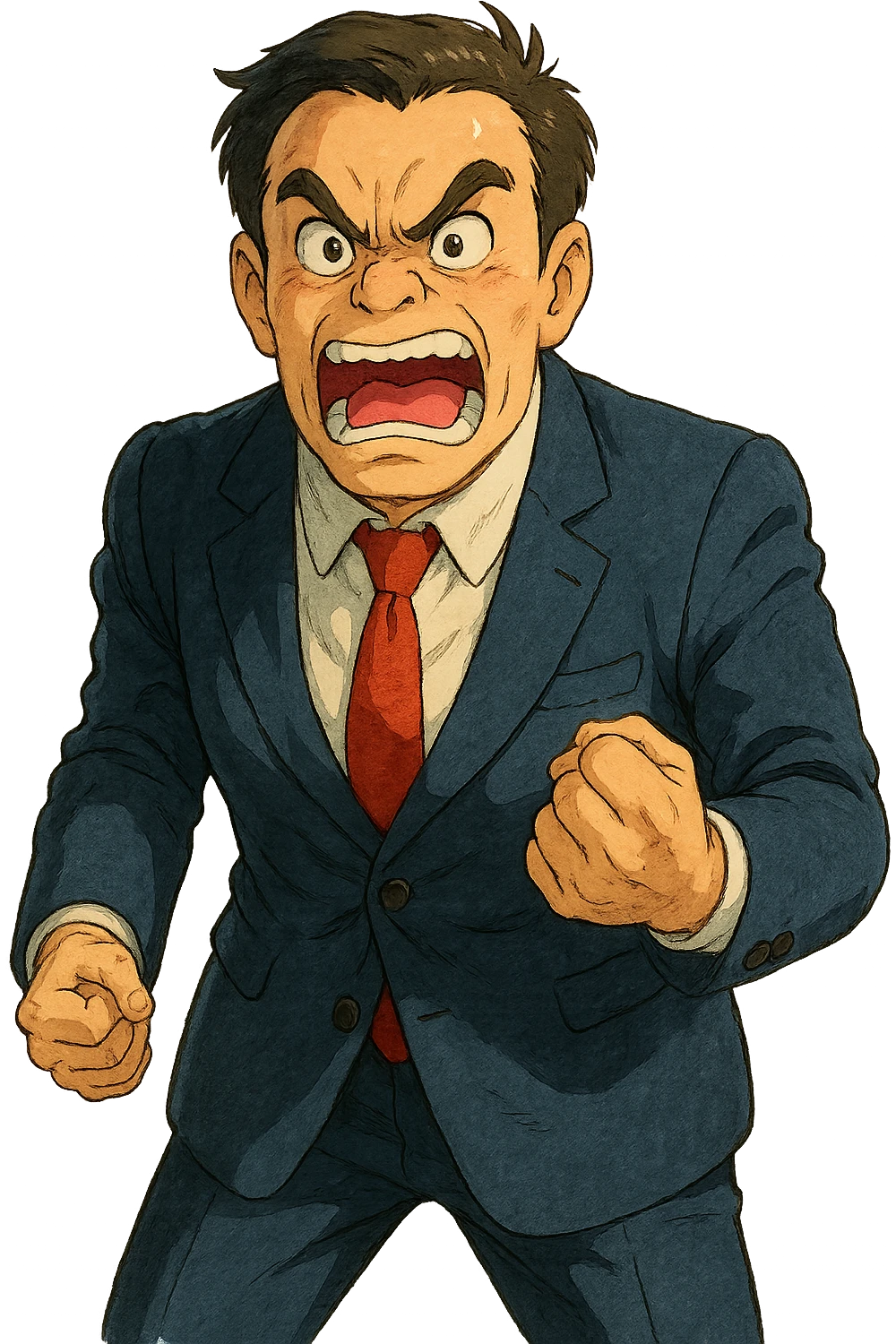 angry businessman emoji