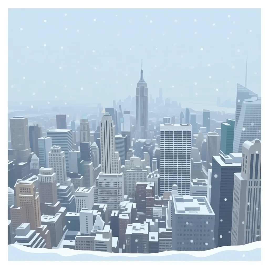 snowing the city emoji