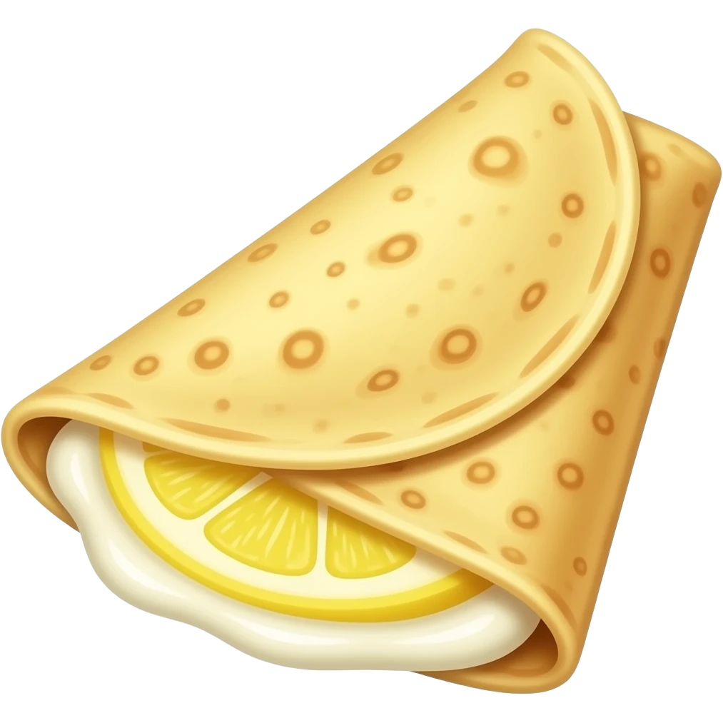 lemon ricotta crepe emoji