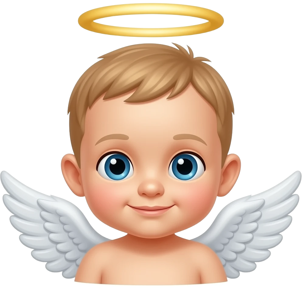 Angel baby emoji