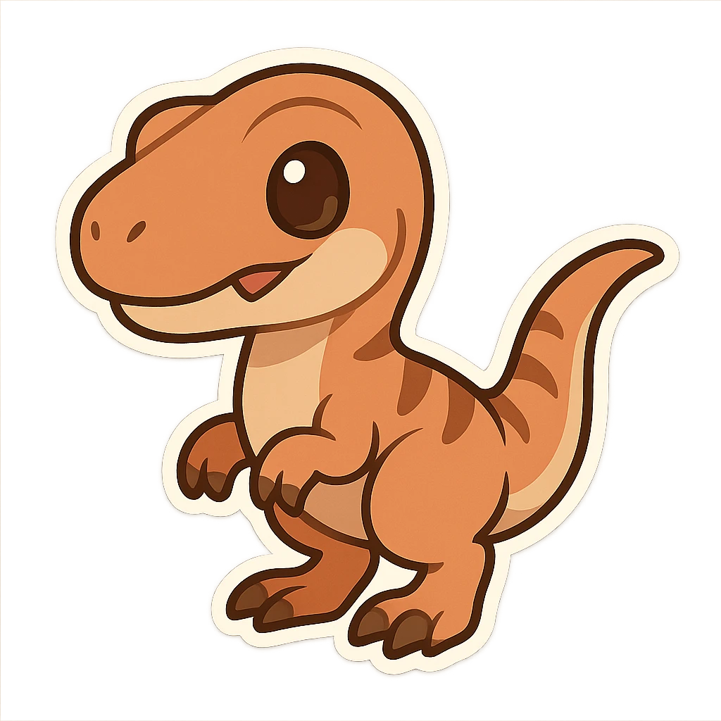 一只可爱的迅猛龙 emoji