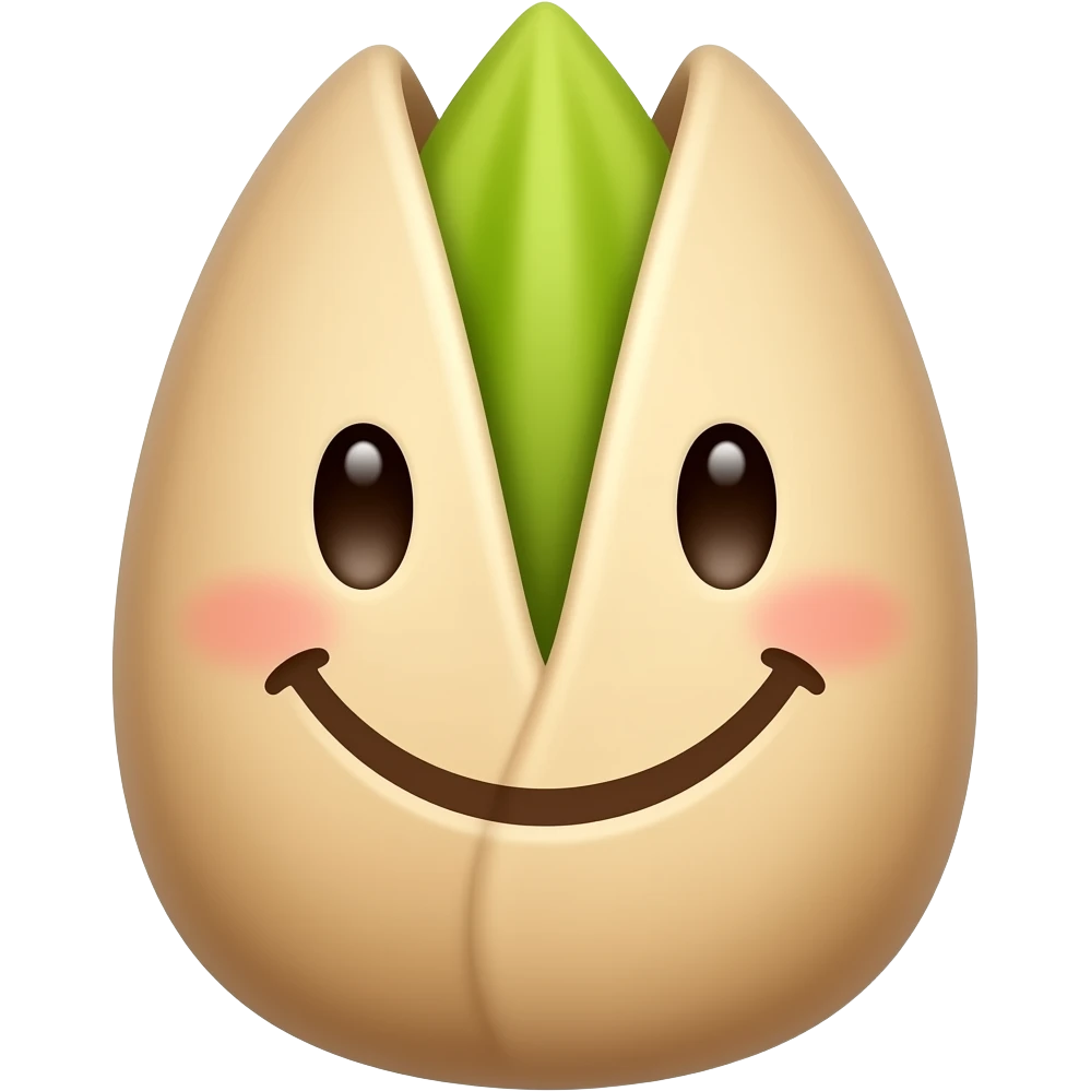 pistachios are smiling emoji