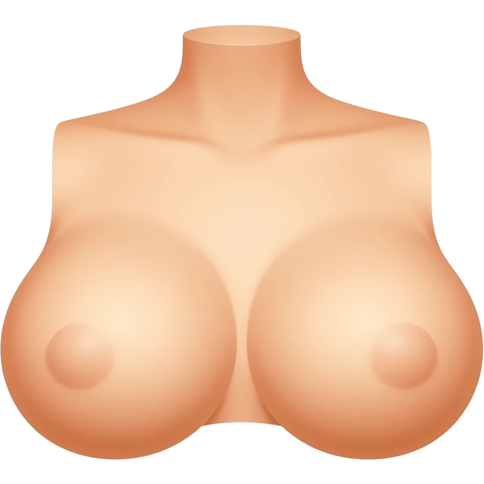 Tetas sin ropa emoji