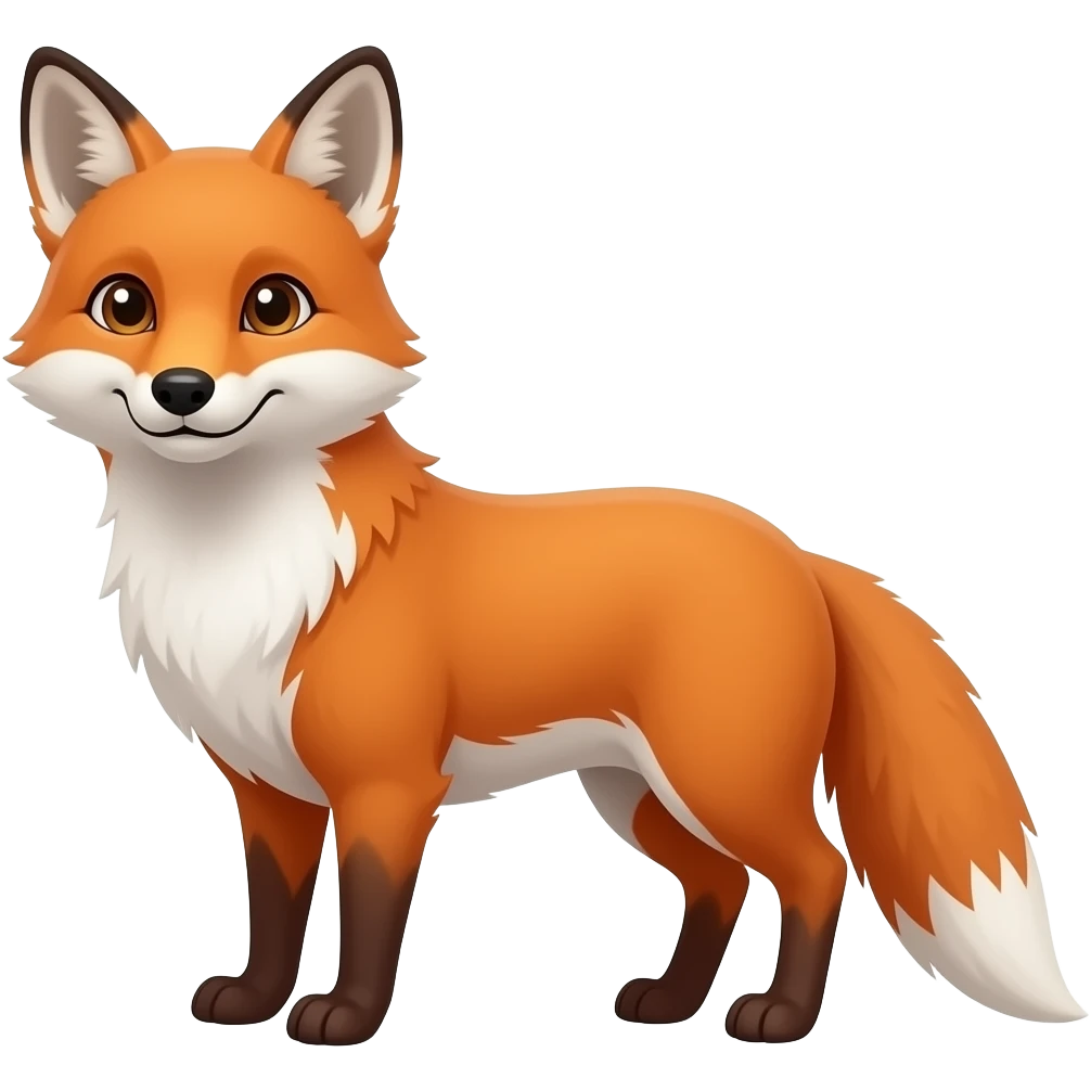Fox full body emoji