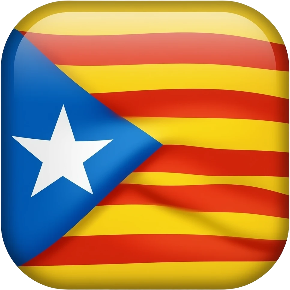 Flag of catalonia but quit the blue part emoji