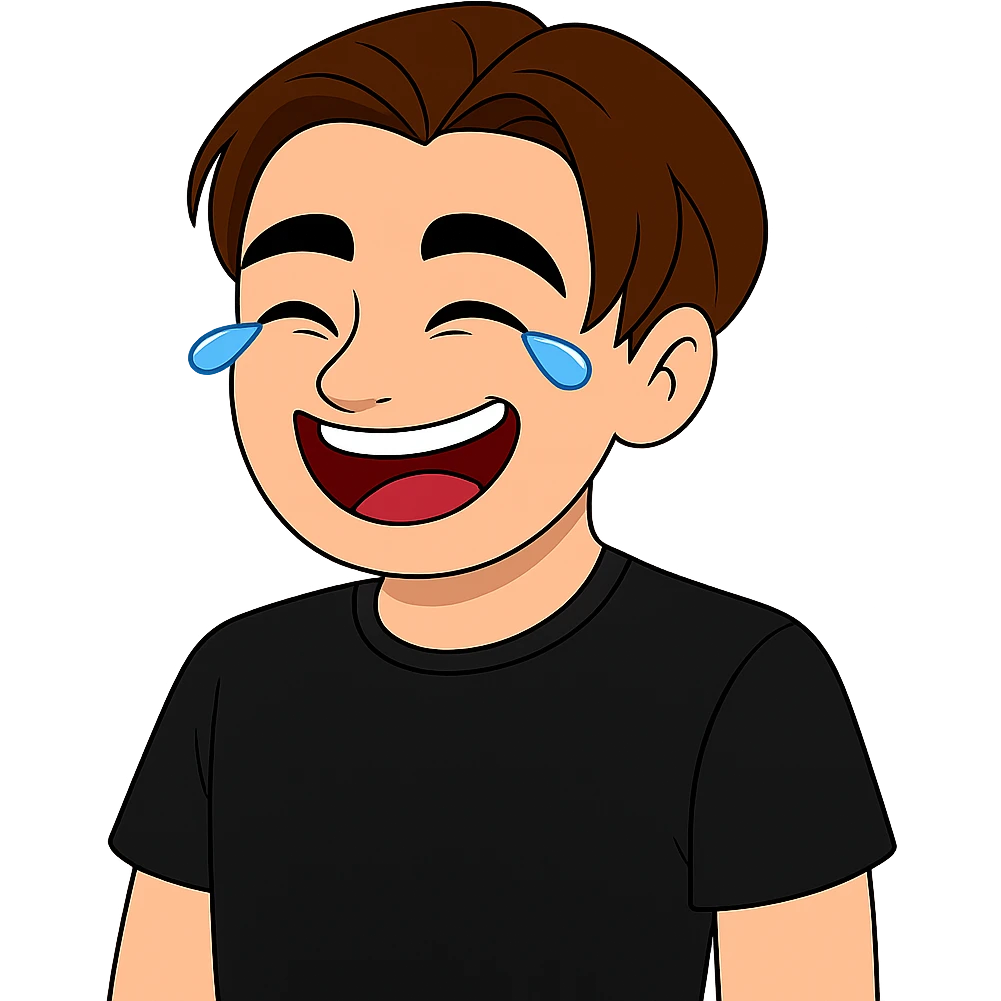 Change the hair color to a rich brown shade matching the hair color of the person in the fourth image, keep everything else the same, transparent background. emoji