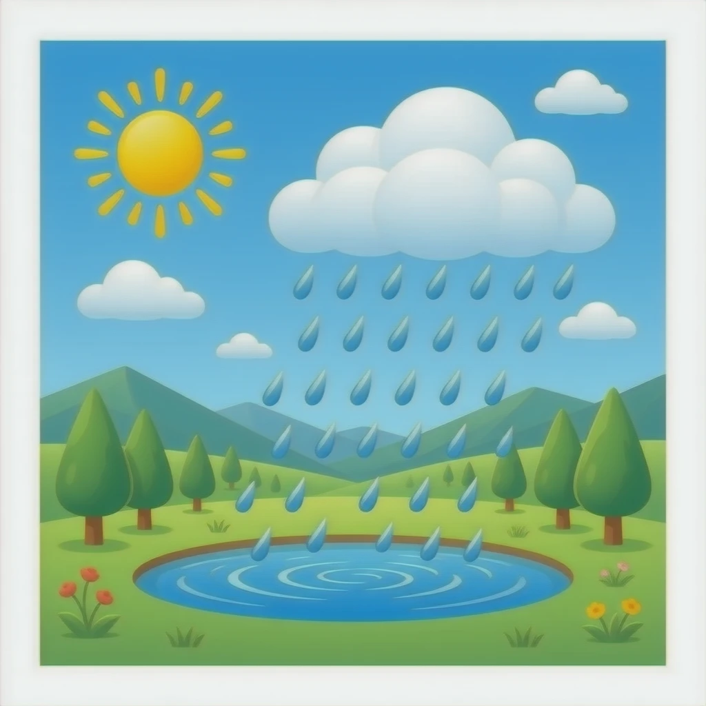 sunshower realistic more realistic emoji