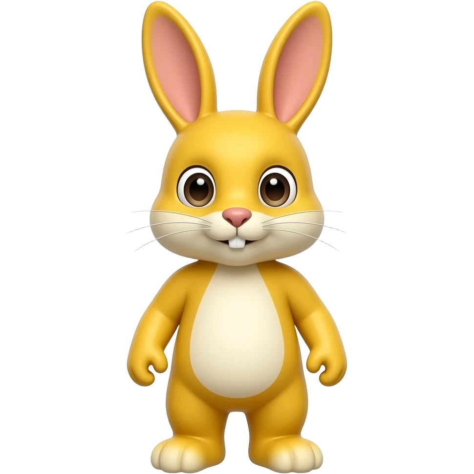 A yellow bunny animatronic emoji