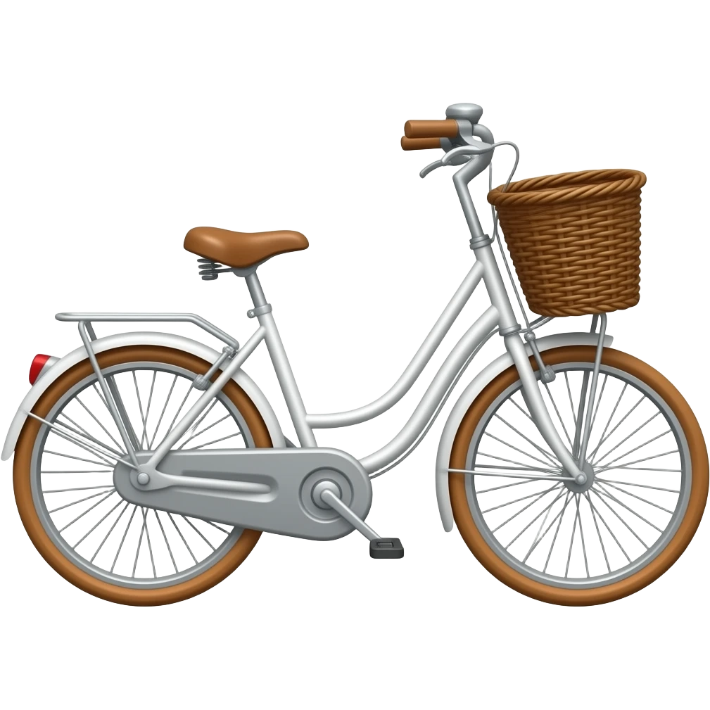 white  pedal bike emoji