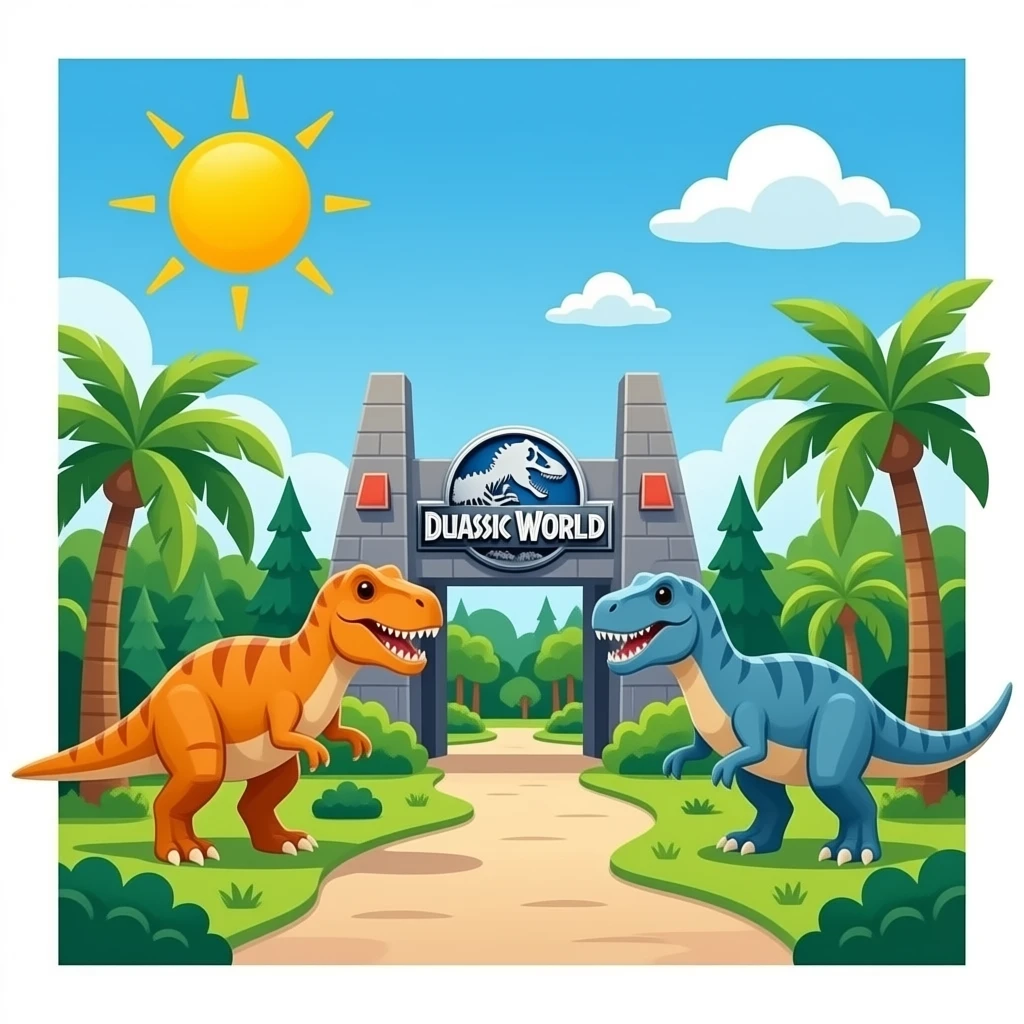 Jurassic world emoji