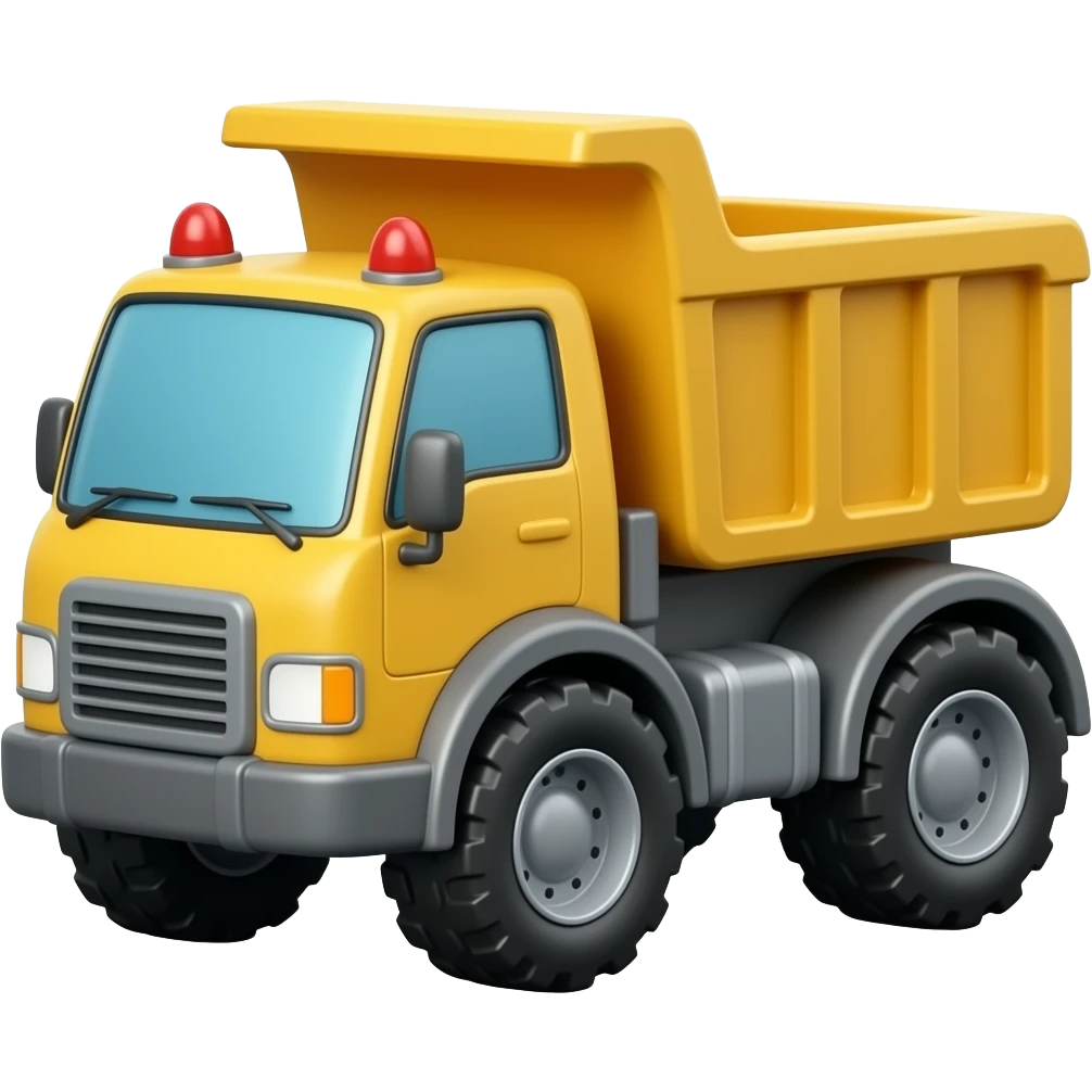 Toy dump truck emoji