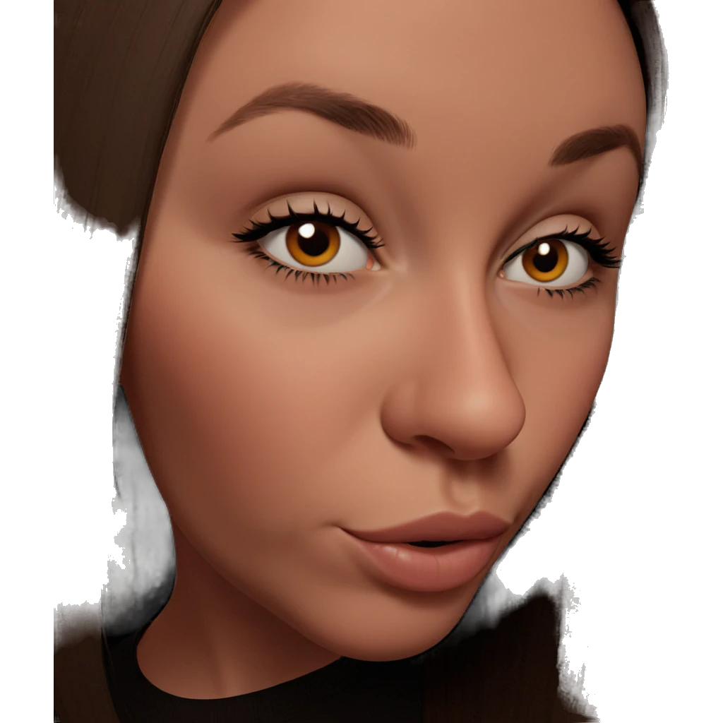 portrait of a brown-eyed girl emoji