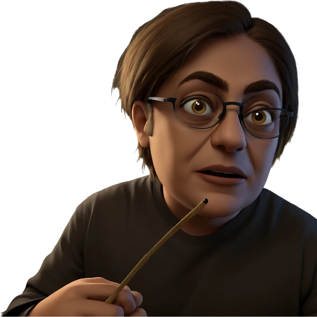 boy with glasses in focus emoji