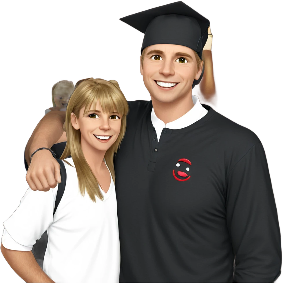 smiling boys in white shirts emoji