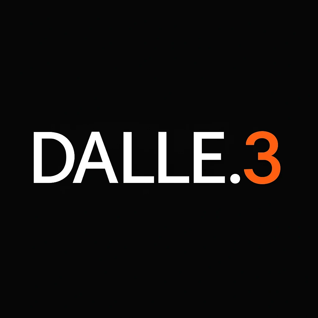 make the logo of "DALLE.3" black background  emoji