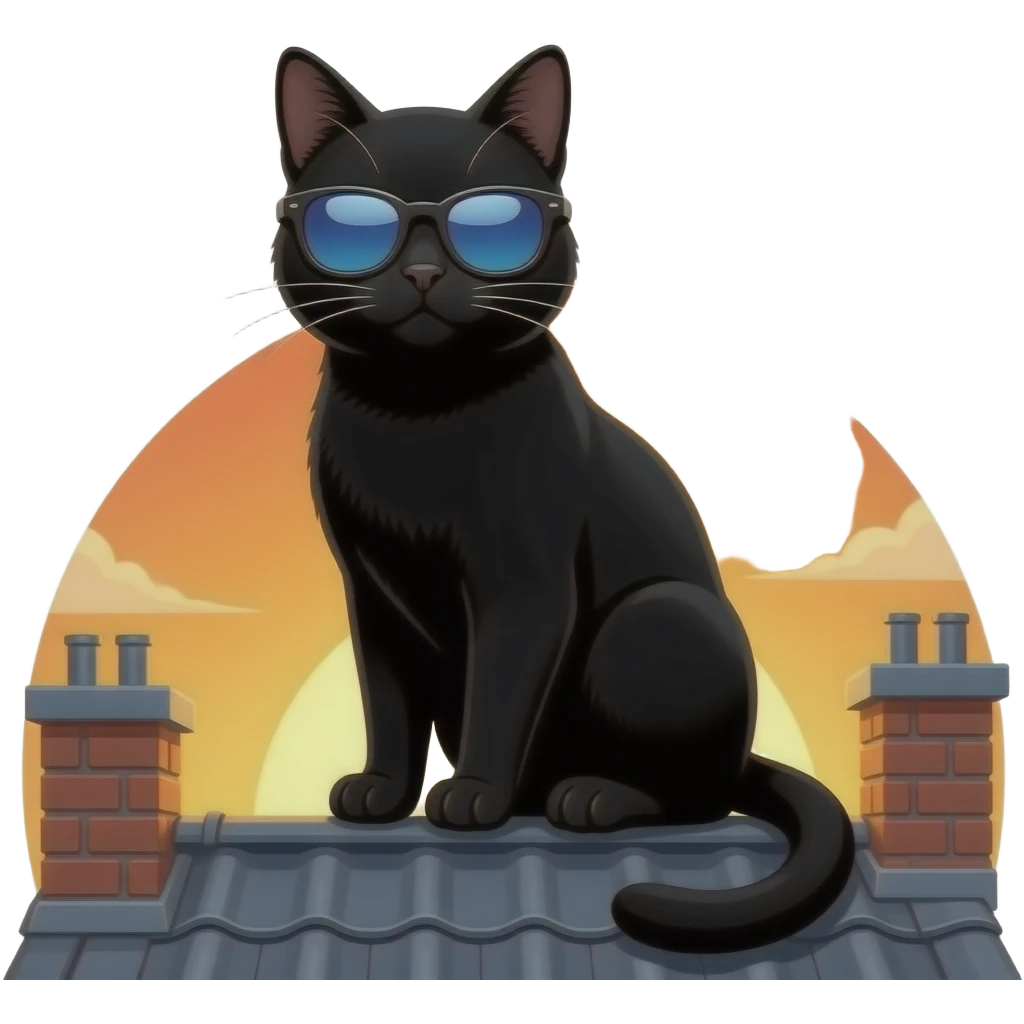 Cat wearing sunglasses emoji