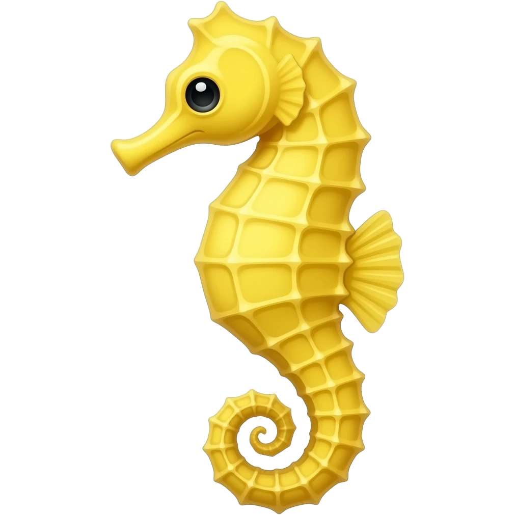 Yellow seahorse emoji