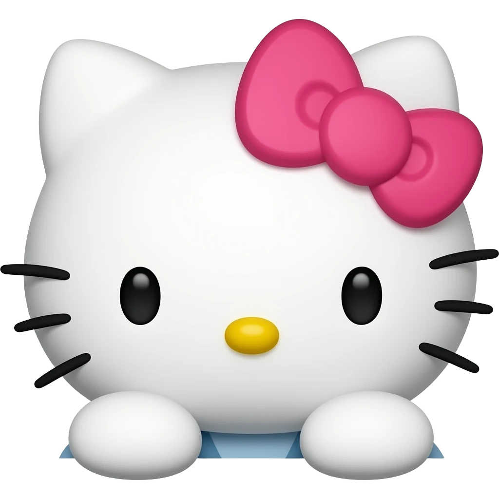 hello kitty themed cocktail emoji