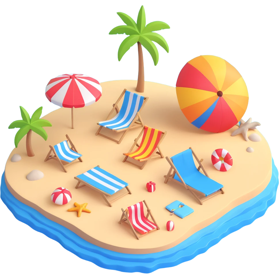 Bikini Girl beach Background  emoji