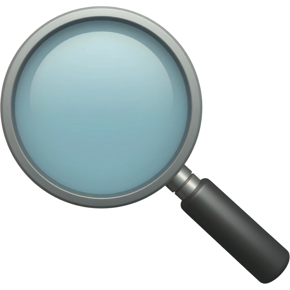 magnifying glass emoji