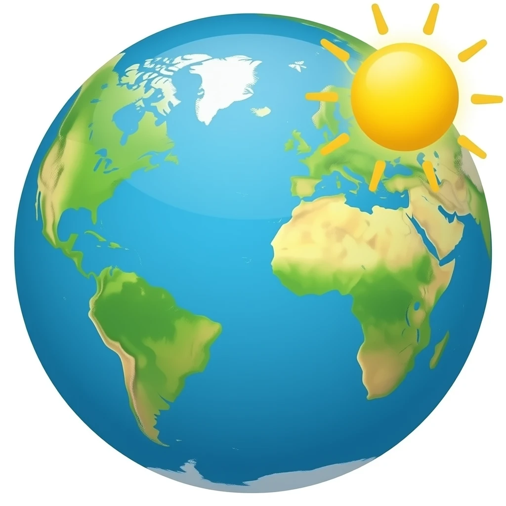 Earth smashed flat emoji