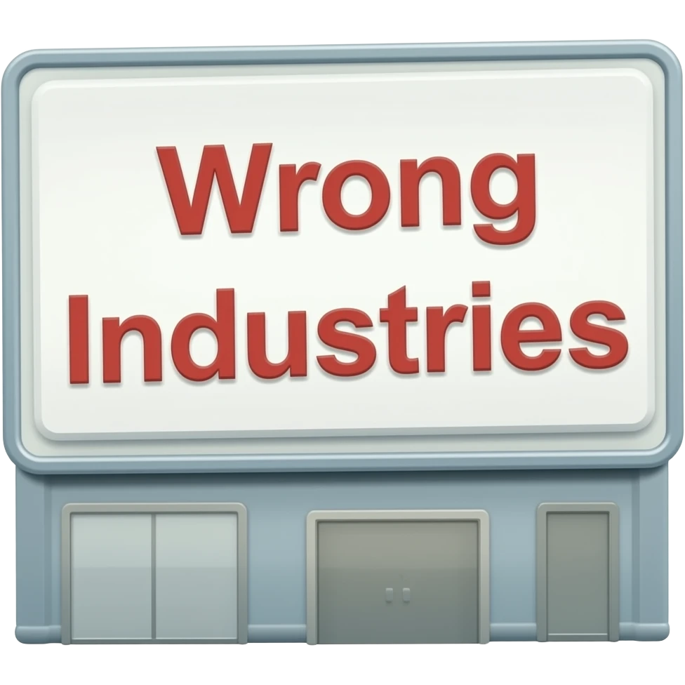Wrong industries emoji