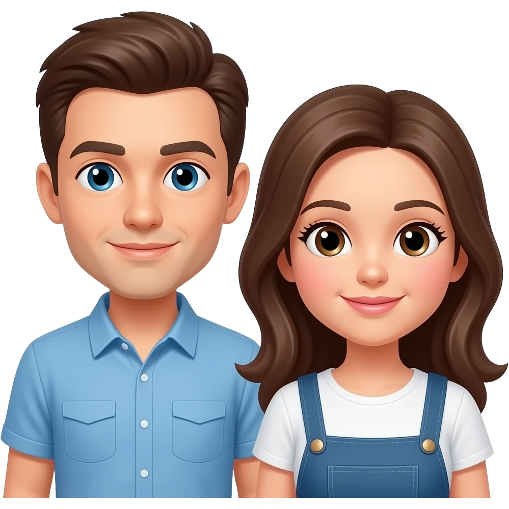 Pinky promise man and woman emoji