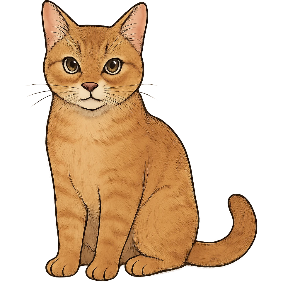 cat, digital illustration emoji