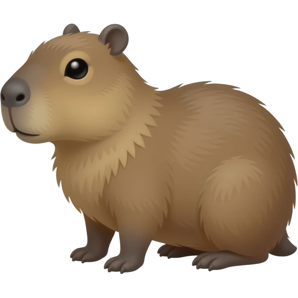 Haz un emoji de un capibara emoji