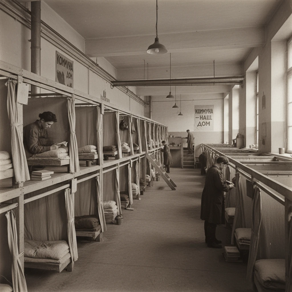 Дом-комуна со спальными ячейками 1920 год, СССР

Стиль фотореализм emoji