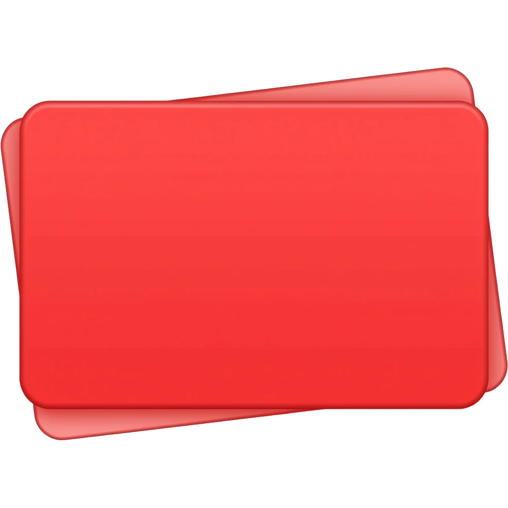 Tarjeta roja lisa emoji