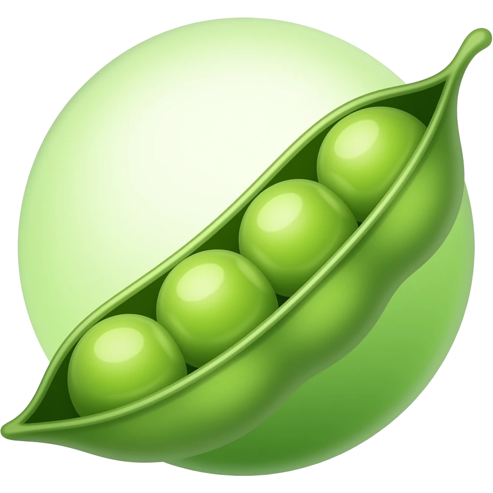Green peas emoji