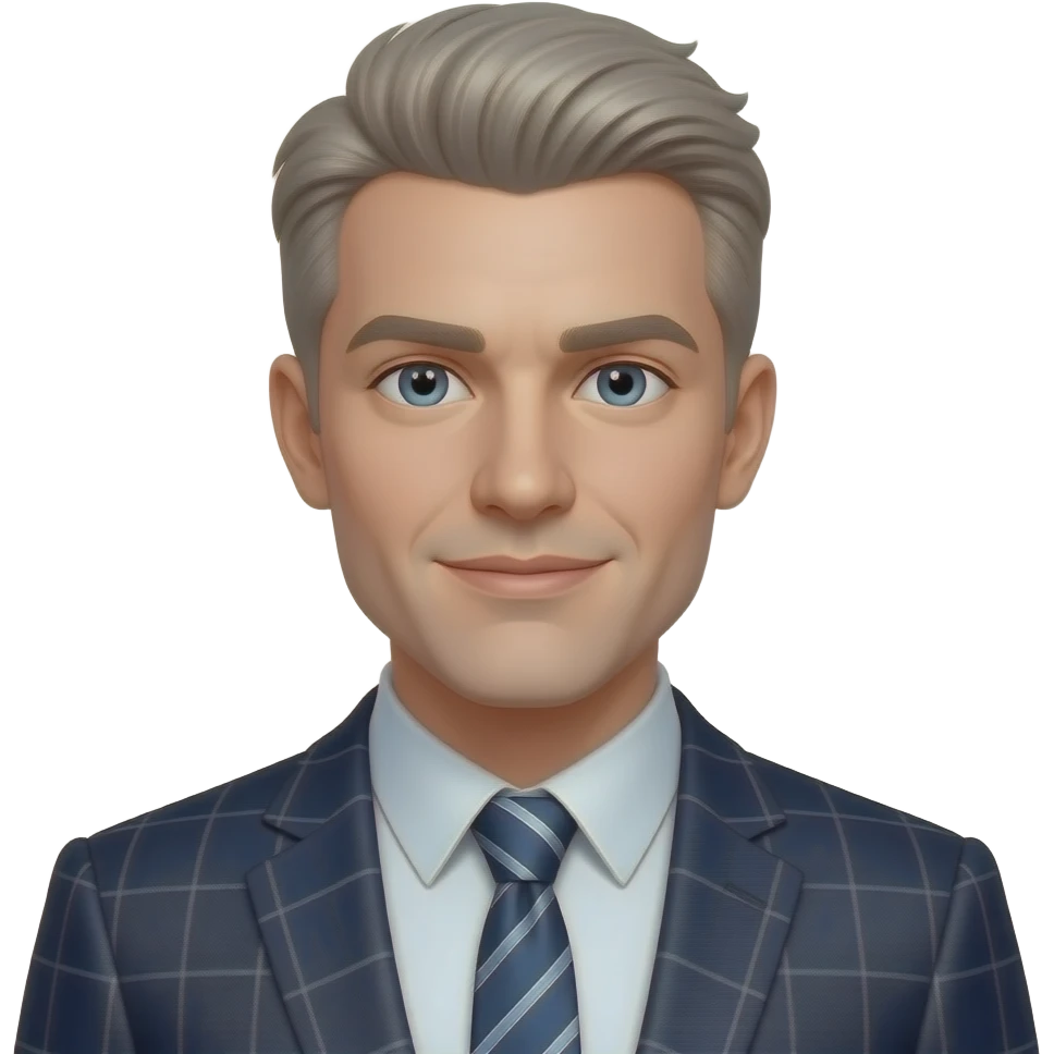 make a very tall guy that is white and has very long arms and a suit emoji