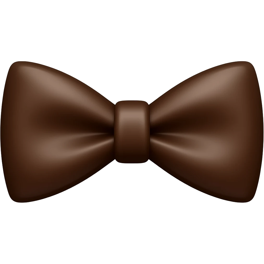Chocolate bowtie emoji