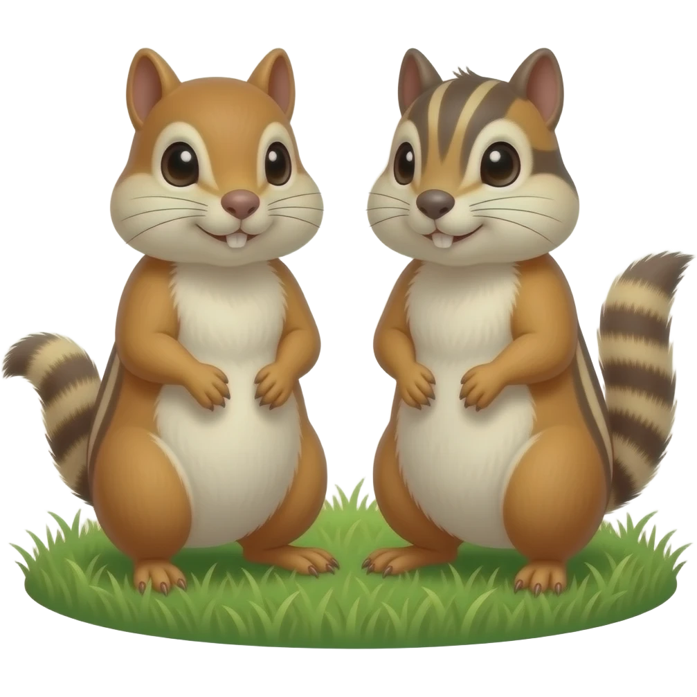 chipmunks on green emoji