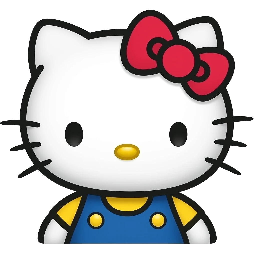 Hello kitty Enojada emoji
