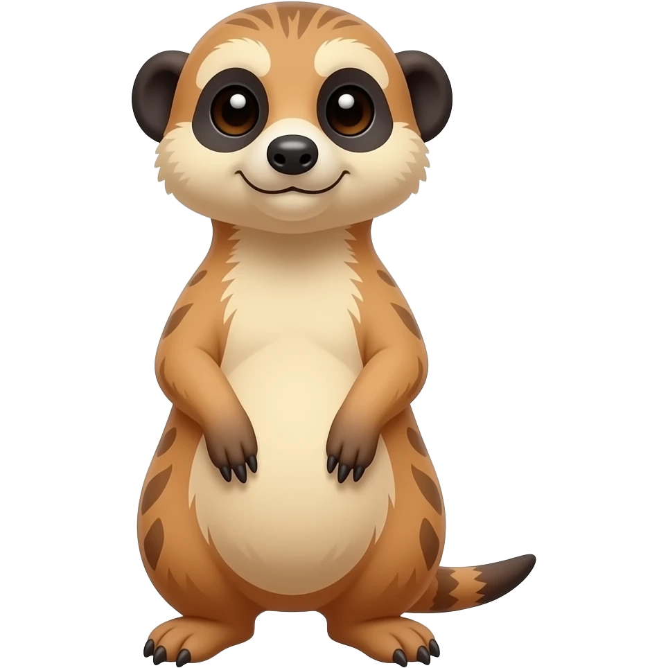 Cartoon 2d meerkat emoji