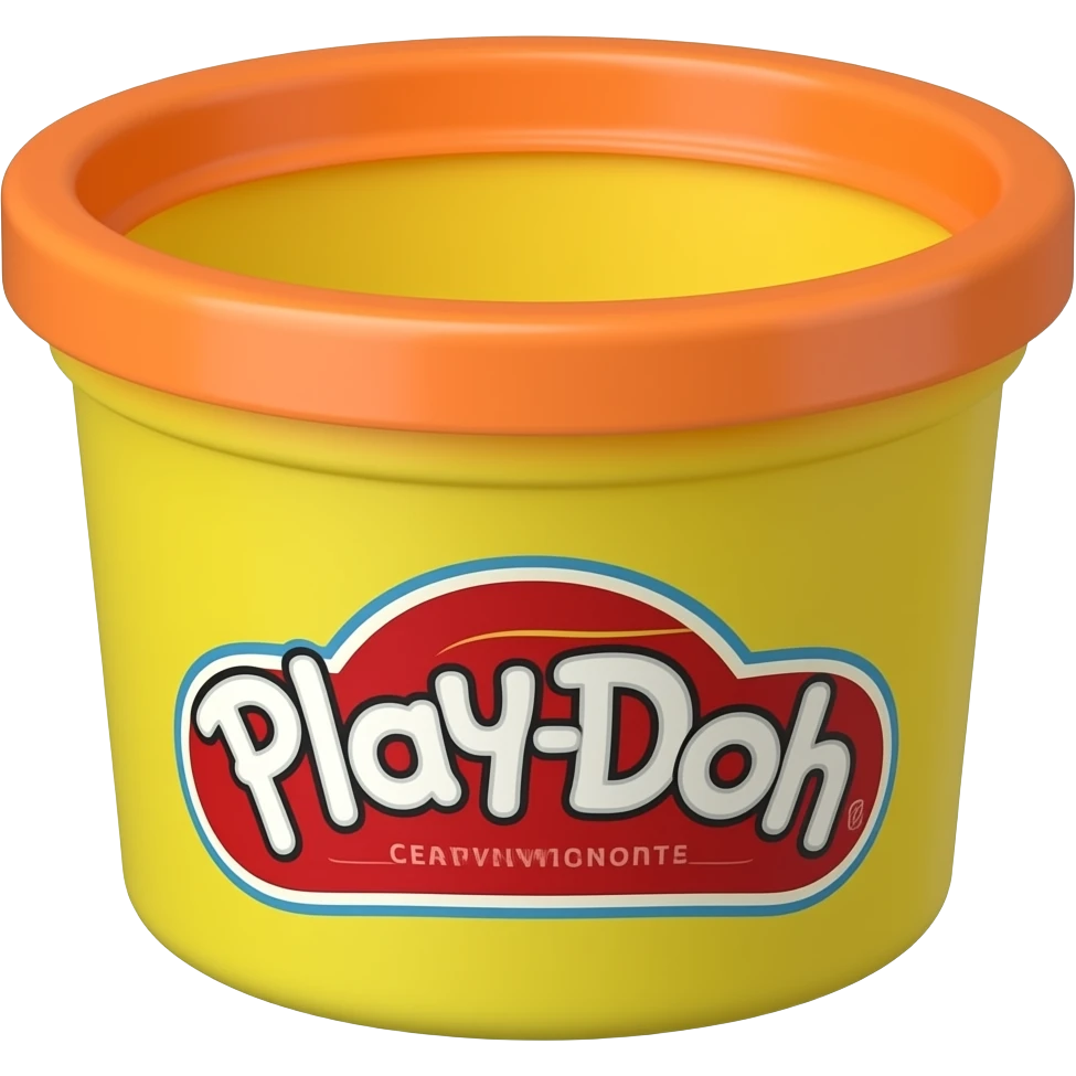 a single tub of play doh emoji