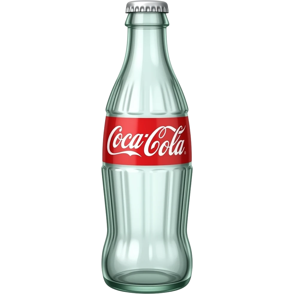 coca cola emty glass bottle emoji
