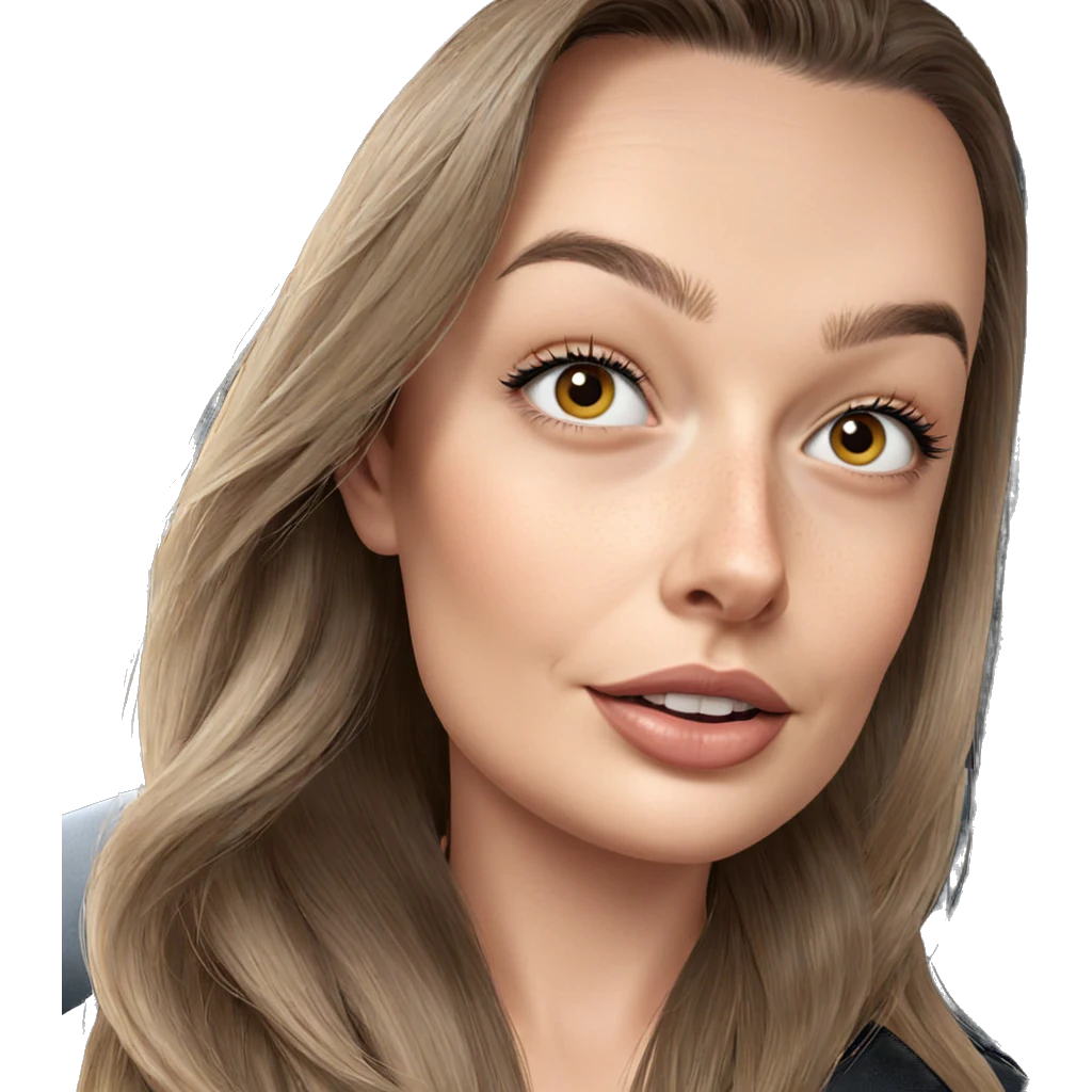 portrait of girl in car emoji