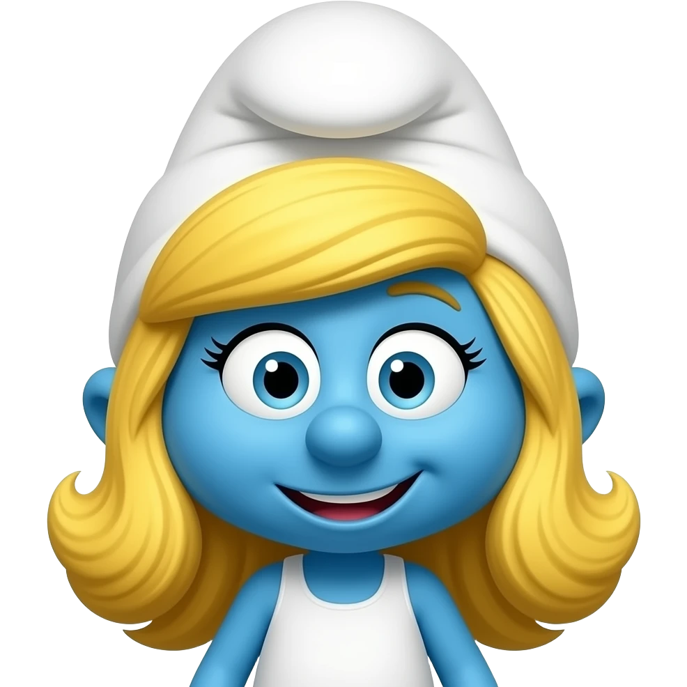 Smurfette emoji