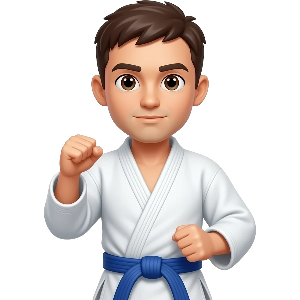 BLUE belt jiu jitsu  sem o avatar emoji